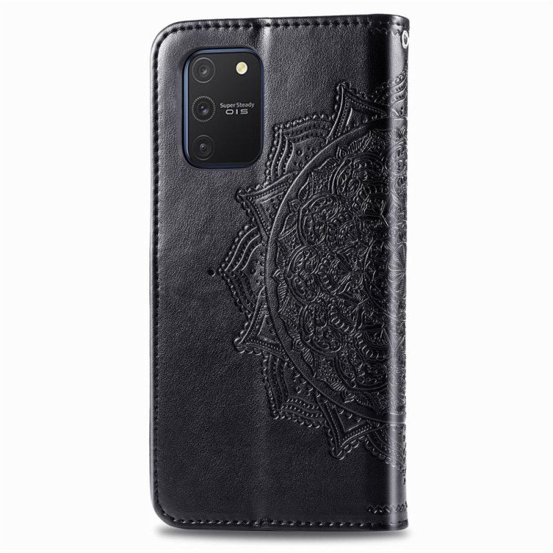 Lederhüllen Samsung Galaxy S10 Lite Grau Handyhülle Mandala Mittleren Alters