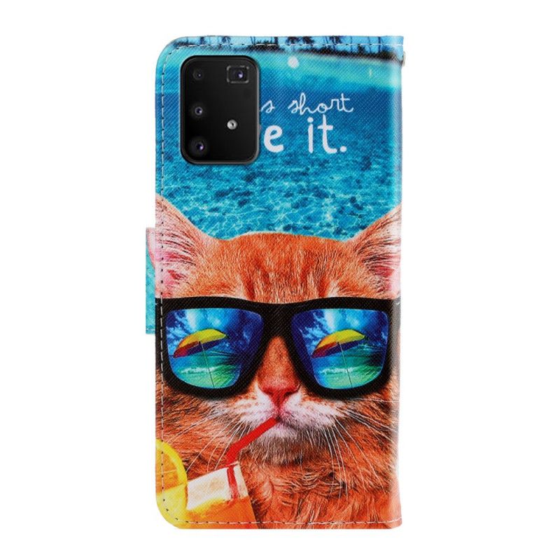 Lederhüllen Samsung Galaxy S10 Lite Katze Lebe Es Mit Tanga