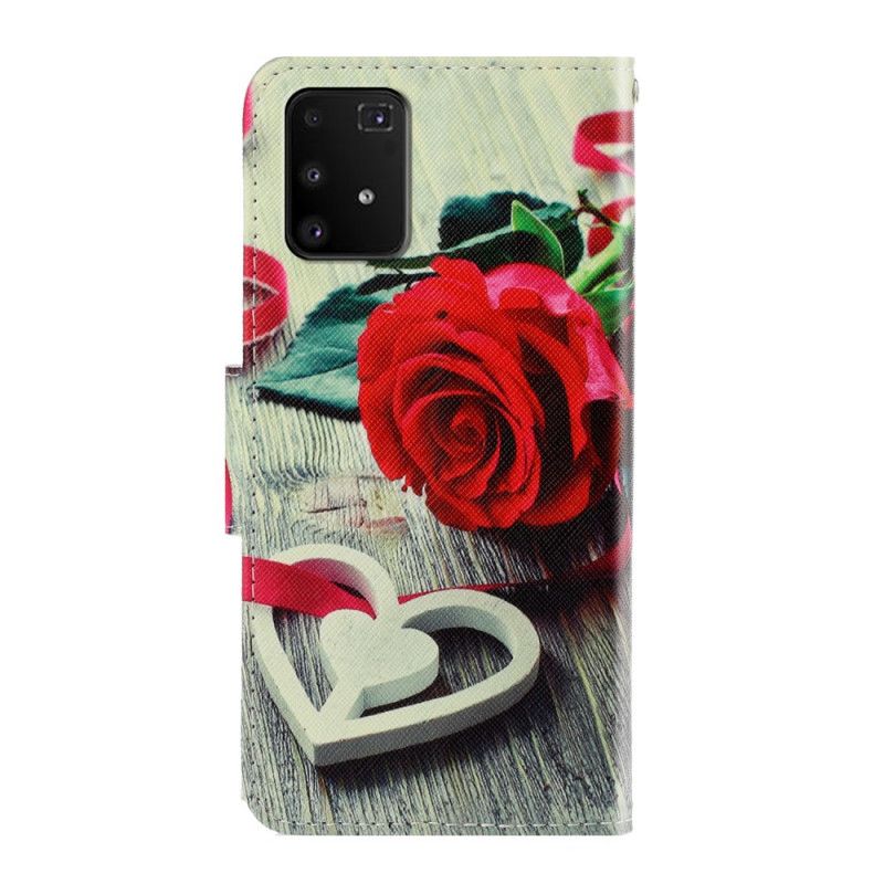 Lederhüllen Samsung Galaxy S10 Lite Romantische Rose Mit Tanga