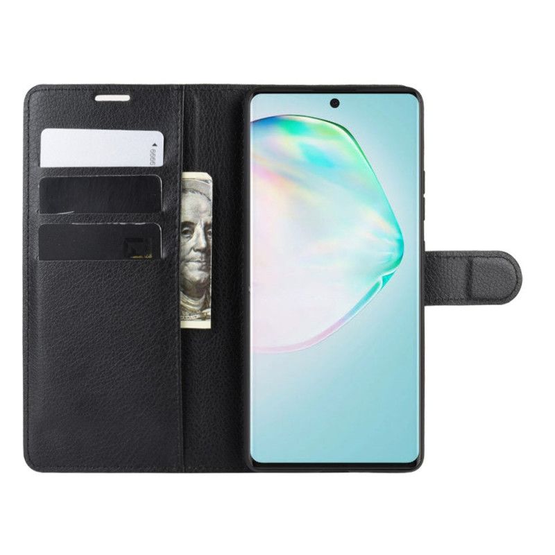 Lederhüllen Samsung Galaxy S10 Lite Schwarz Handyhülle Klassisch