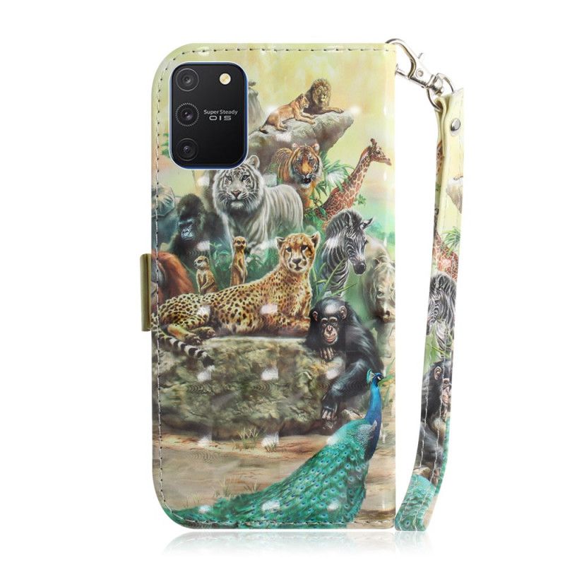 Lederhüllen Samsung Galaxy S10 Lite Tangasafari-Tiere