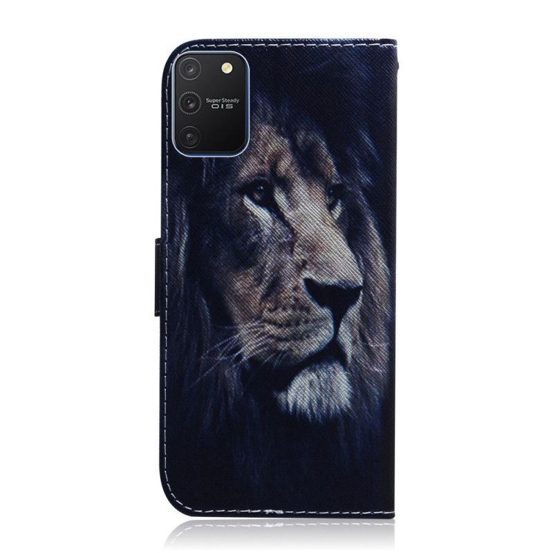 Lederhüllen Samsung Galaxy S10 Lite Träumender Löwe