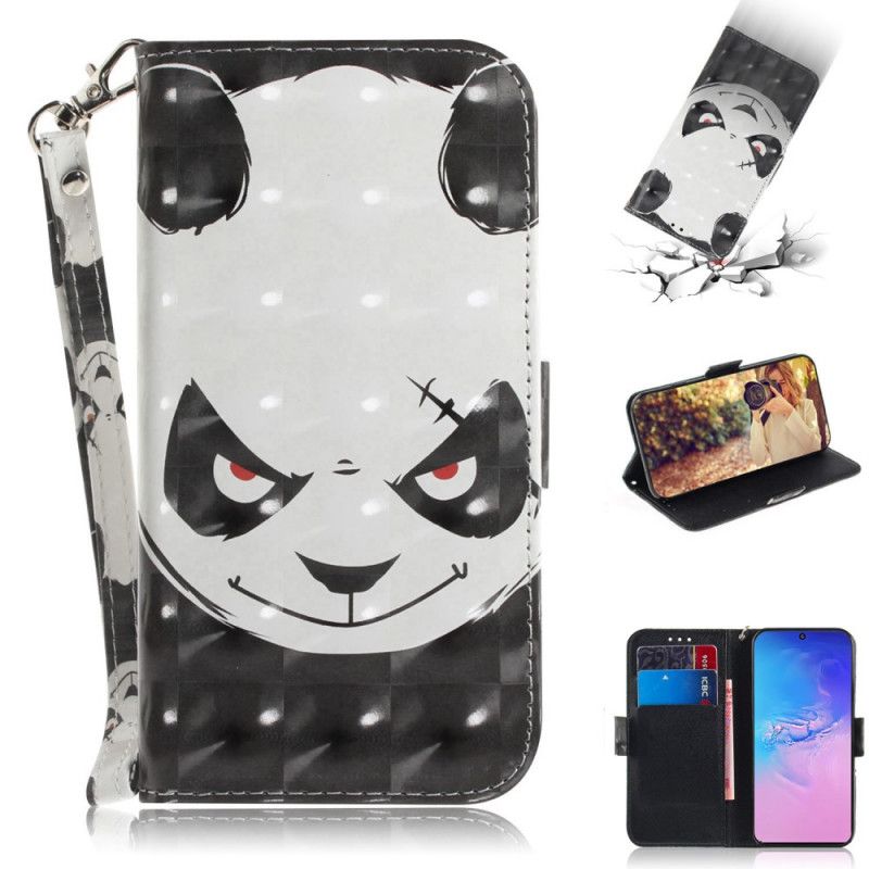 Lederhüllen Samsung Galaxy S10 Lite Wütender Panda Mit Tanga