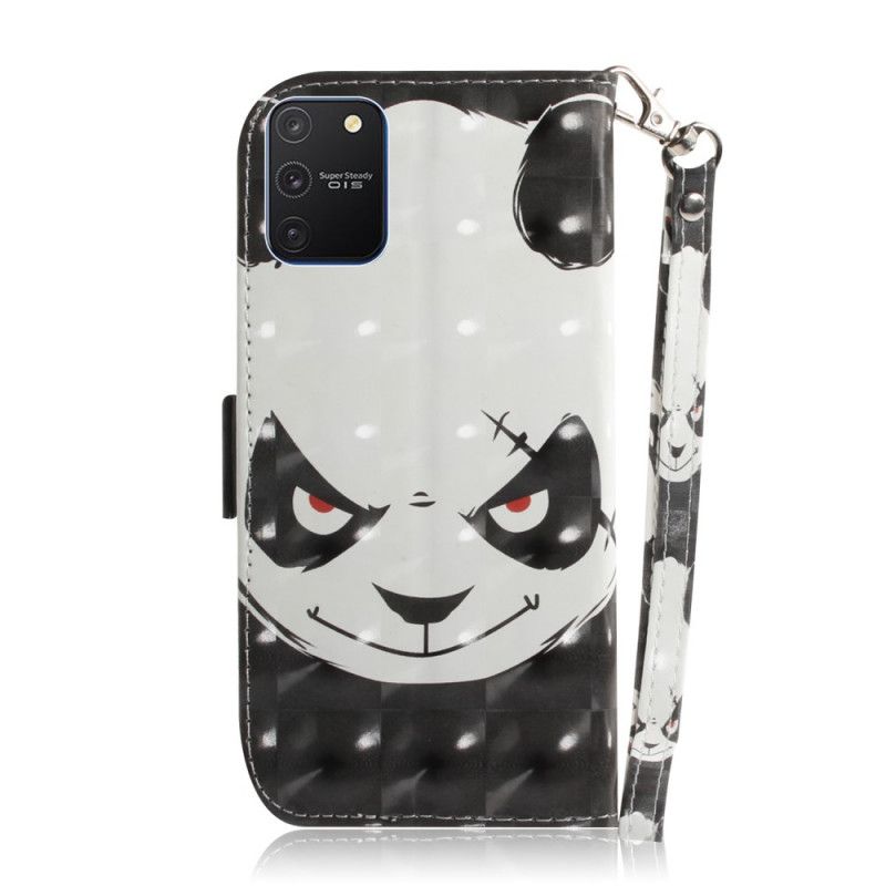 Lederhüllen Samsung Galaxy S10 Lite Wütender Panda Mit Tanga