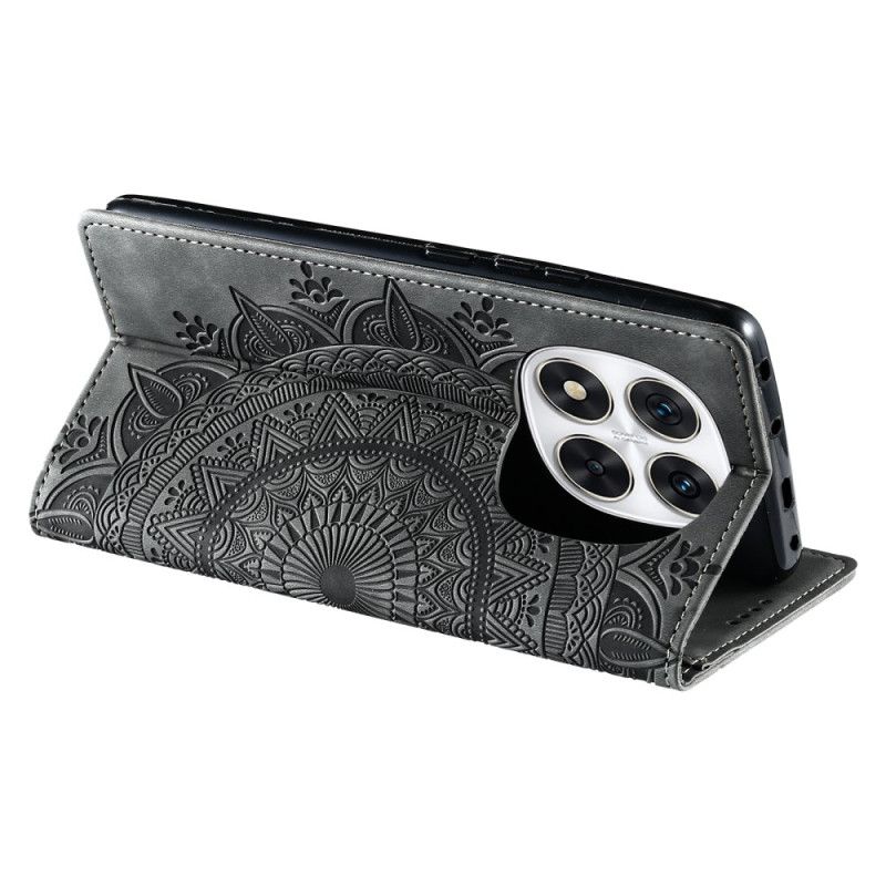 Flip Case Xiaomi Redmi Note 14 Pro Plus 5g Handyhülle Wildleder-mandala-optik