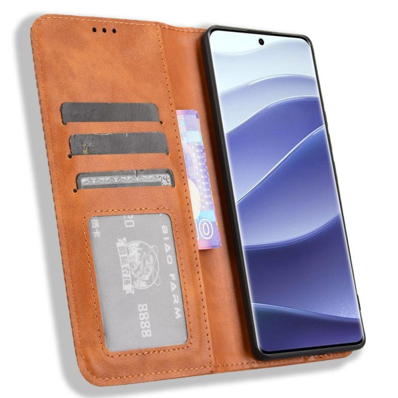 Flip Case Xiaomi Redmi Note 14 Pro Plus 5g Vintage-bordüre