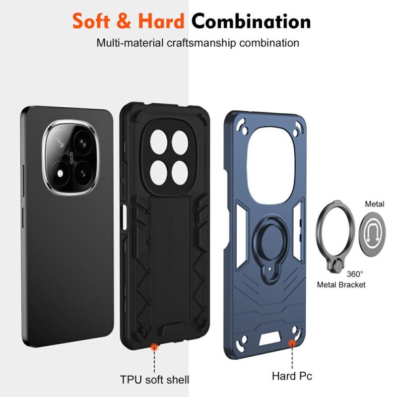 Hülle Für Xiaomi Redmi Note 14 Pro Plus 5g Schiebe-nockenschutz Und Ständer