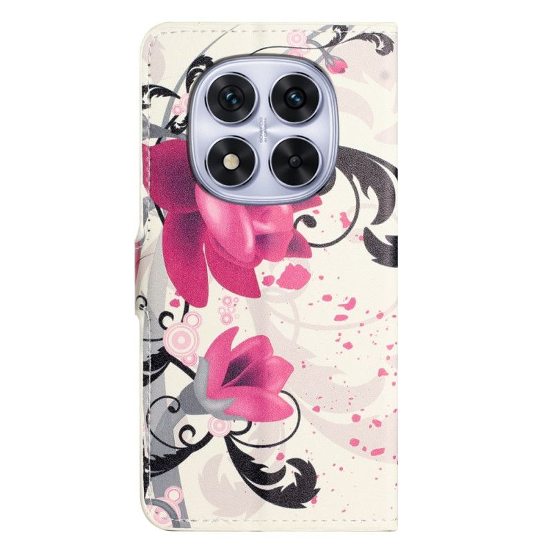 Lederhüllen Für Xiaomi Redmi Note 14 Pro Plus 5g Lotus