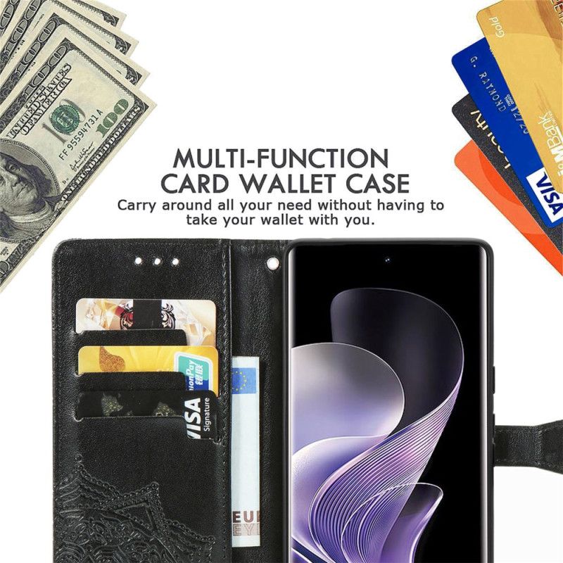 Lederhüllen Xiaomi Redmi Note 14 Pro Plus 5g Barock-mandala