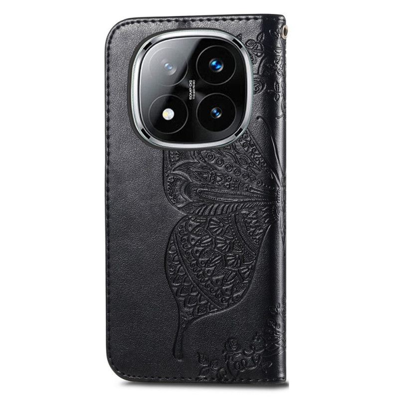 Lederhüllen Xiaomi Redmi Note 14 Pro Plus 5g Barock-schmetterling