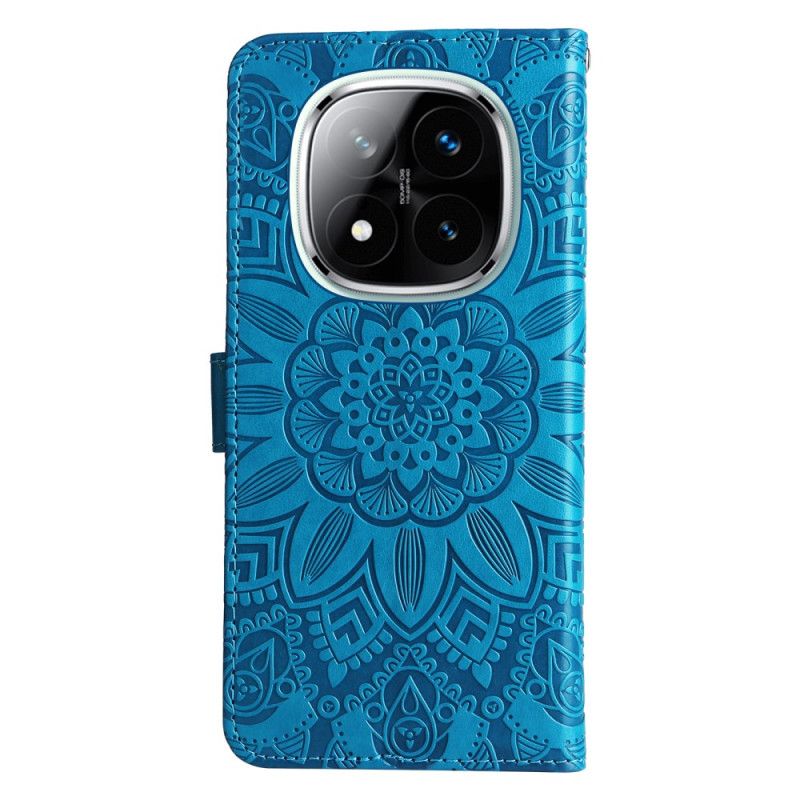 Lederhüllen Xiaomi Redmi Note 14 Pro Plus 5g Handyhülle Flamboyantes Mandala