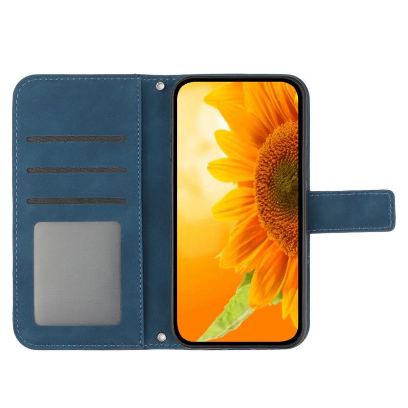 Lederhüllen Xiaomi Redmi Note 14 Pro Plus 5g Handyhülle Sonnenblumenmuster