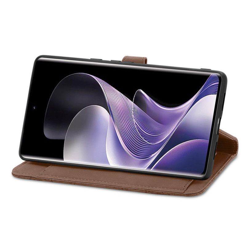 Lederhüllen Xiaomi Redmi Note 14 Pro Plus 5g Handyhülle Spitze Mit Reißverschlusstasche