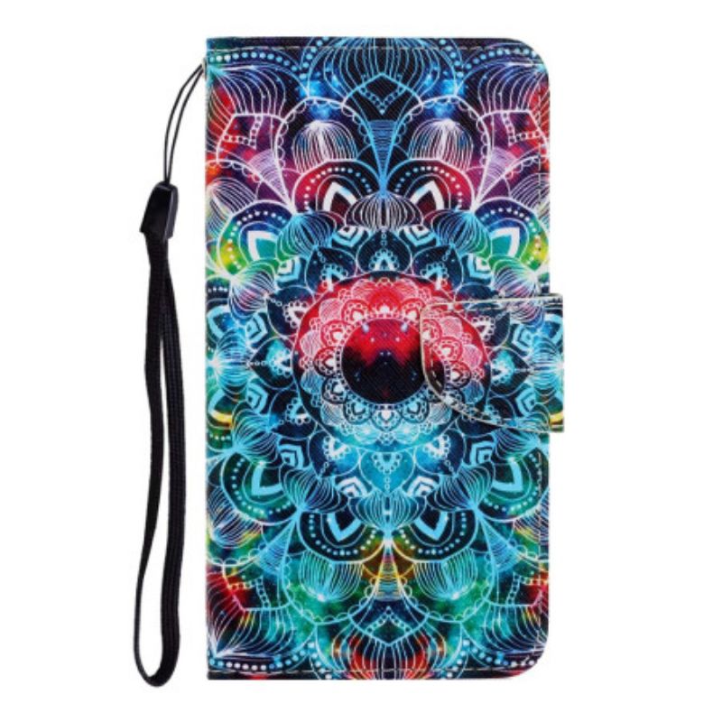 Lederhüllen Xiaomi Redmi Note 14 Pro Plus 5g Leuchtendes Mandala