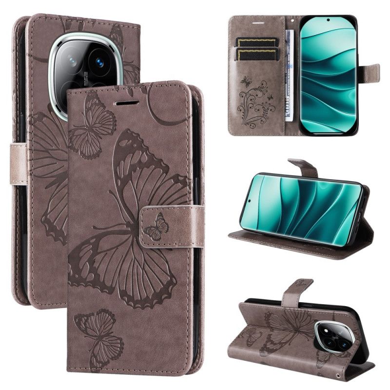 Lederhüllen Xiaomi Redmi Note 14 Pro Plus 5g Riesige Schmetterlinge