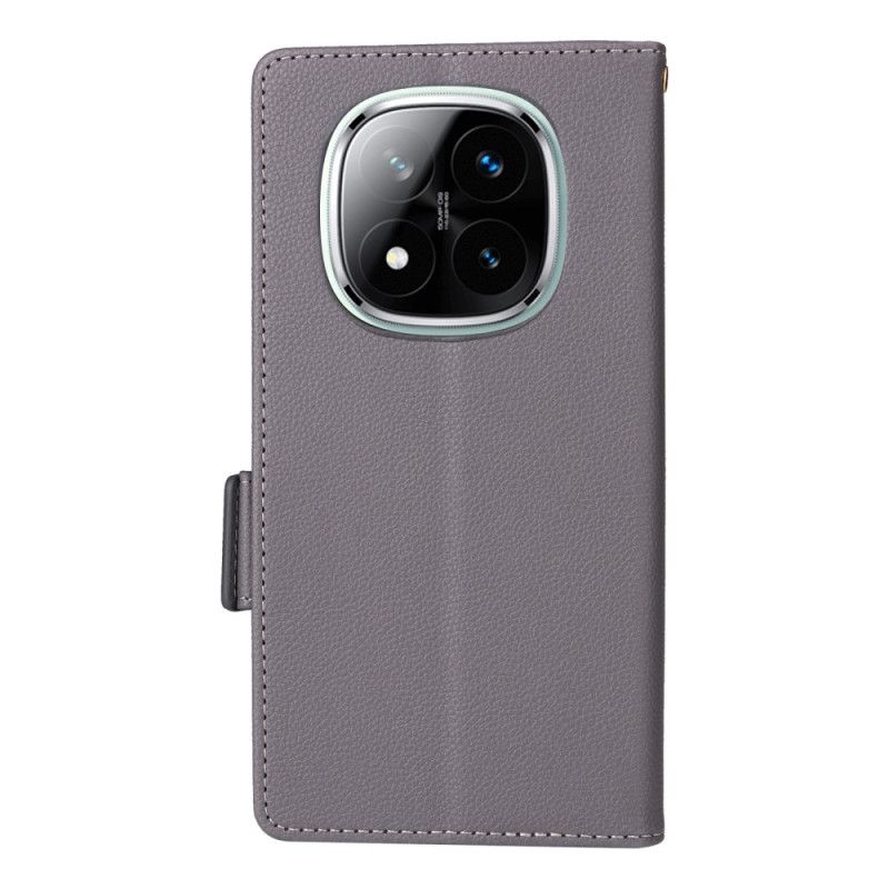 Lederhüllen Xiaomi Redmi Note 14 Pro Plus 5g Strukturierte Oberfläche Mit Riemen