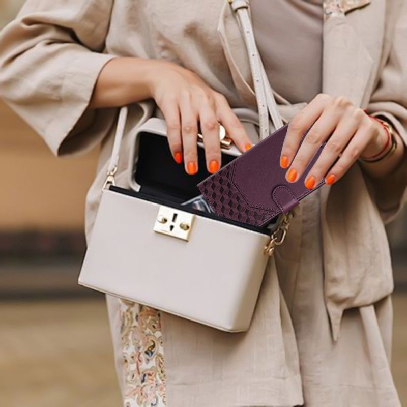 Lederhüllen Xiaomi Redmi Note 14 Pro Plus 5g Wabenmuster