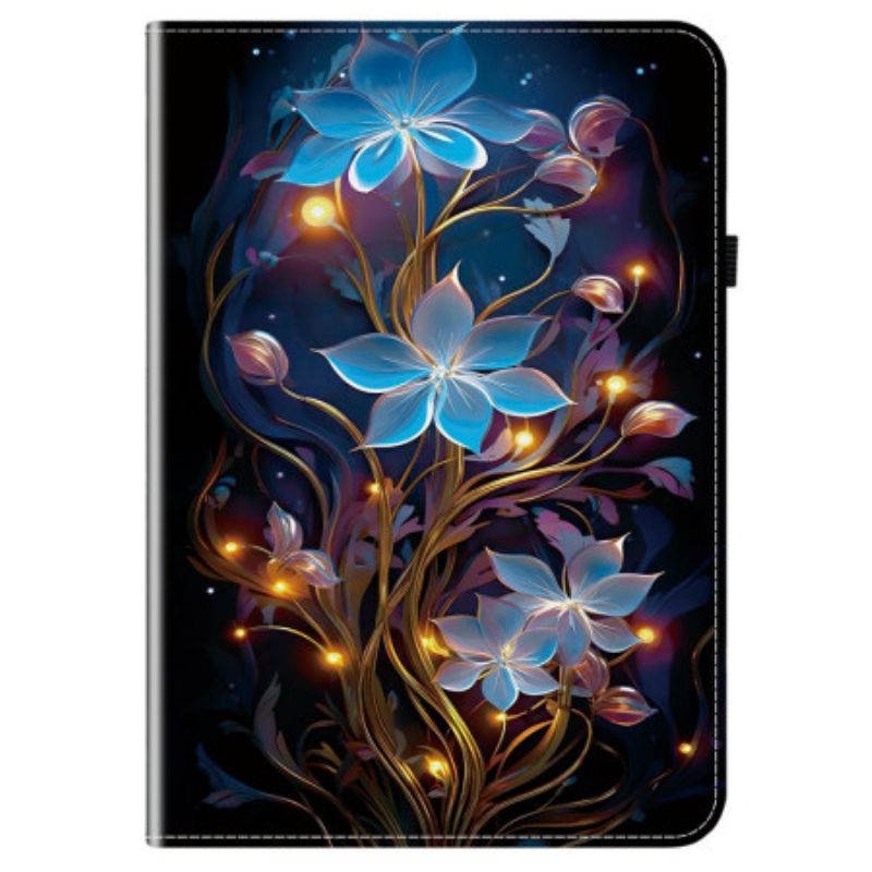Case Für Samsung Galaxy Tab S10 Fe Plus Blaue Blumen