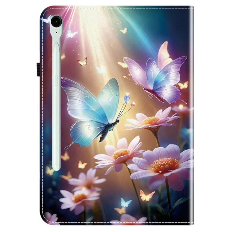 Case Für Samsung Galaxy Tab S10 Fe Plus Leuchtende Schmetterlinge
