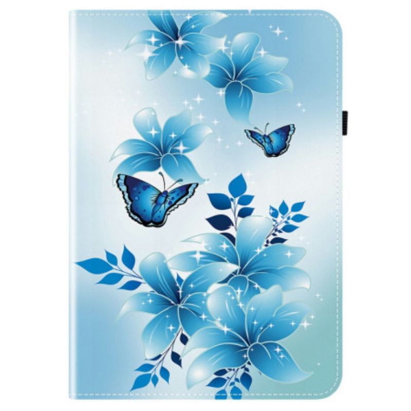 Case Samsung Galaxy Tab S10 Fe Plus Blaue Schmetterlinge