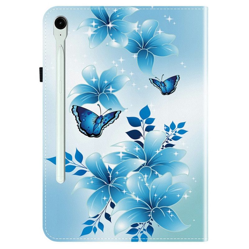 Case Samsung Galaxy Tab S10 Fe Plus Blaue Schmetterlinge