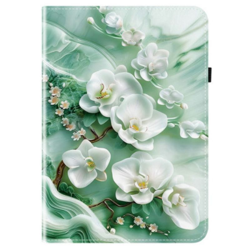 Case Samsung Galaxy Tab S10 Fe Plus Jade-blumen