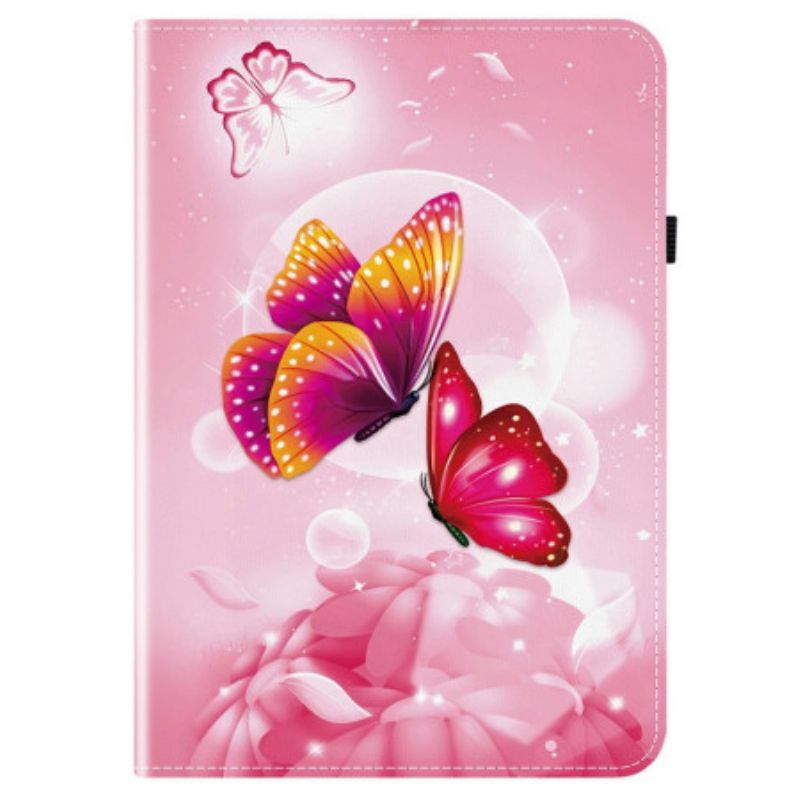 Case Samsung Galaxy Tab S10 Fe Plus Rosa Schmetterlinge
