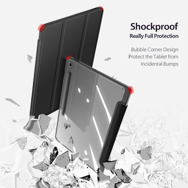 Samsung Galaxy Tab S10 Fe Plus Dreiteilige Transparente Rückseite