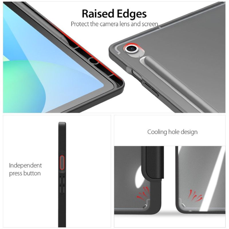 Samsung Galaxy Tab S10 Fe Plus Dreiteilige Transparente Rückseite