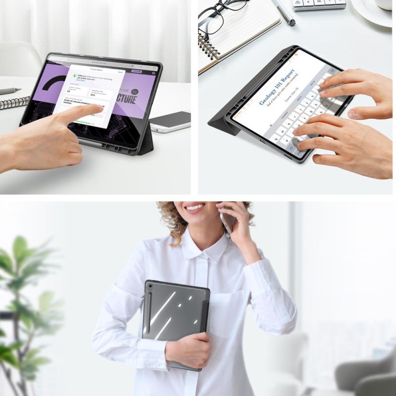 Samsung Galaxy Tab S10 Fe Plus Dreiteilige Transparente Rückseite