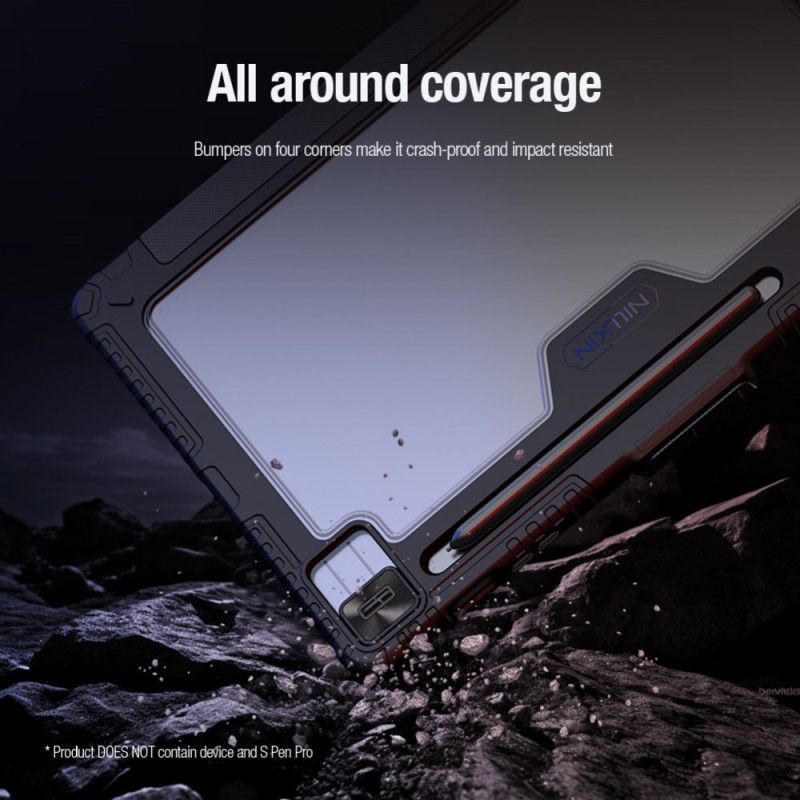 Samsung Galaxy Tab S10 Fe Plus Nillkin Bumper Mit Origami-ständer Und Schiebeabdeckung