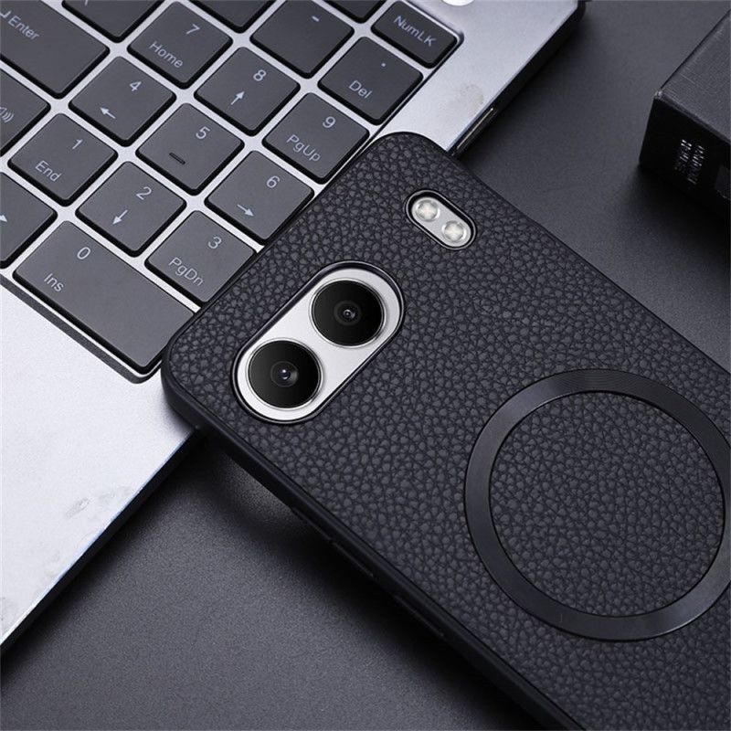 Hülle Oneplus Nord 4 Handyhülle Kunstleder In Litschi-optik Kompatibel Mit Magsafe