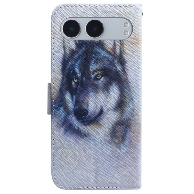 Lederhüllen Für Oneplus Nord 4 Wolf-aquarell