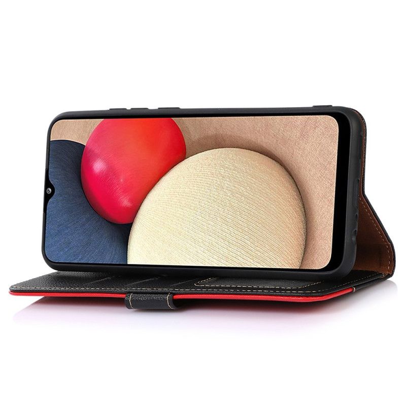 Lederhüllen Für Oneplus Nord 4 Zweifarbig Khazneh