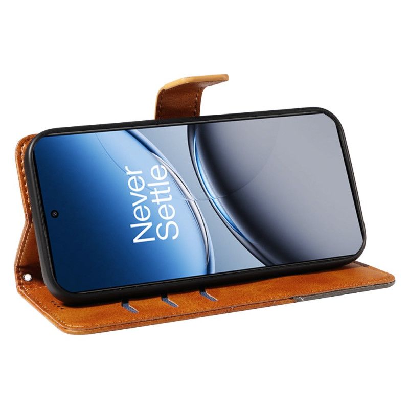 Lederhüllen Oneplus Nord 4 Geometrische Linien