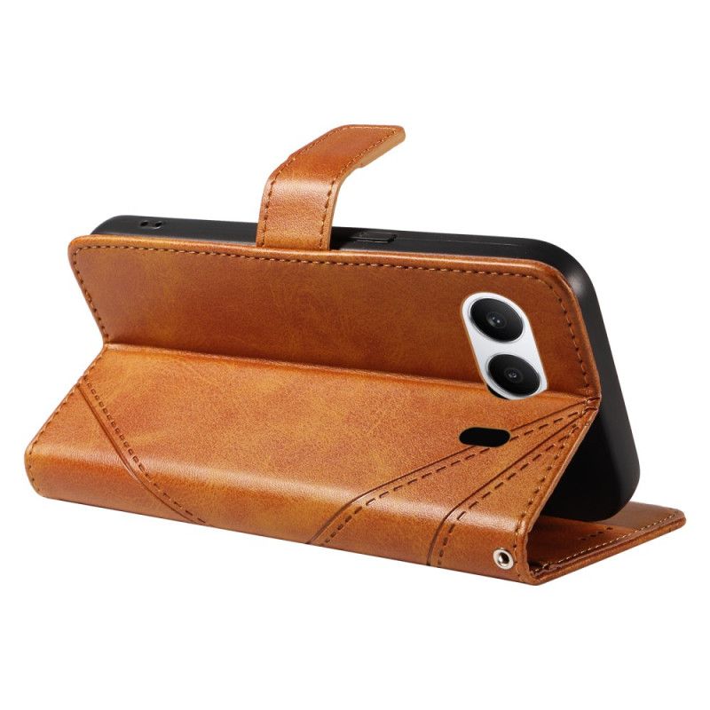 Lederhüllen Oneplus Nord 4 Geometrische Linien