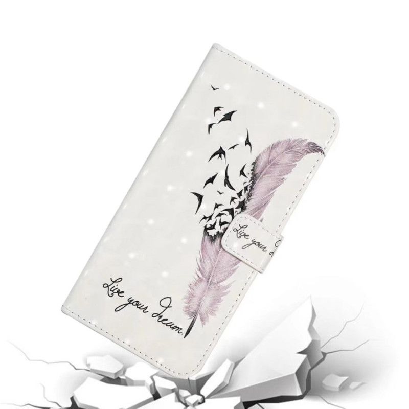 Lederhüllen Oneplus Nord 4 Handyhülle 3d-feder In Rosa