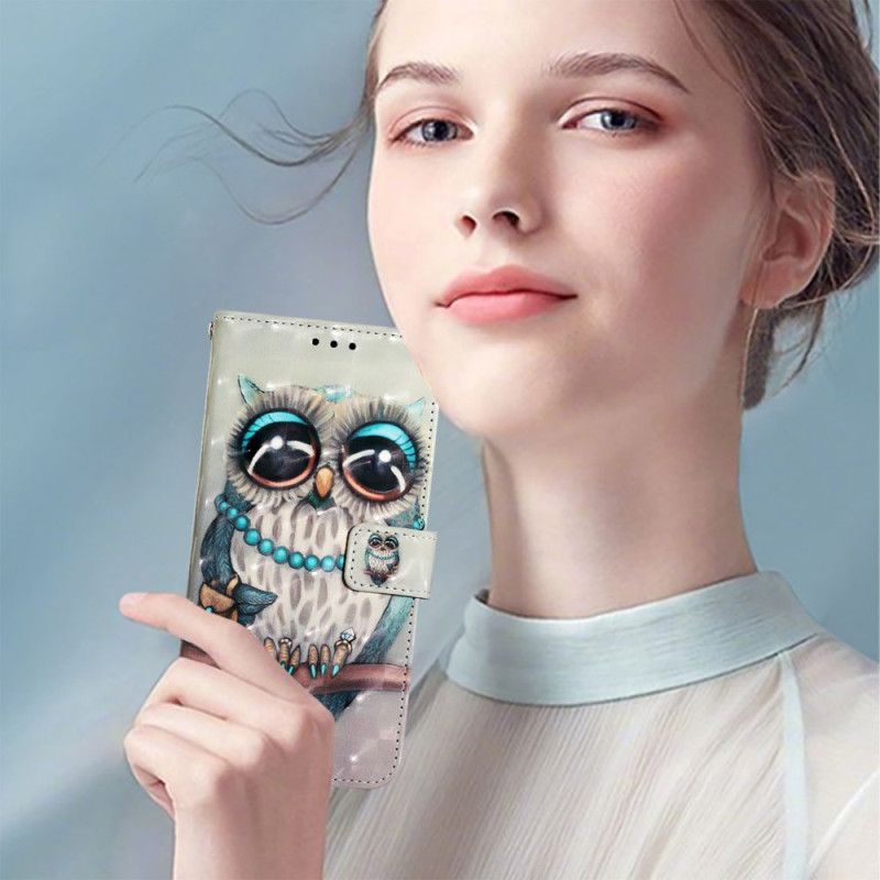 Lederhüllen Oneplus Nord 4 Handyhülle Graue Eule