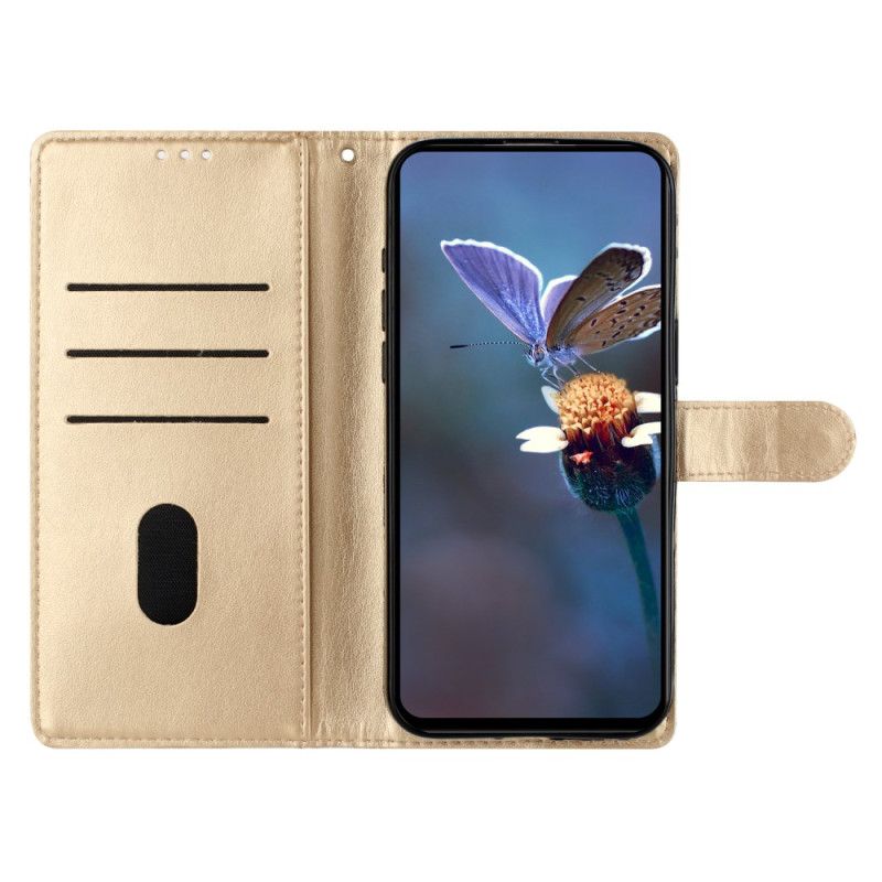 Lederhüllen Oneplus Nord 4 Handyhülle Riemendesign Mit Blumenmuster