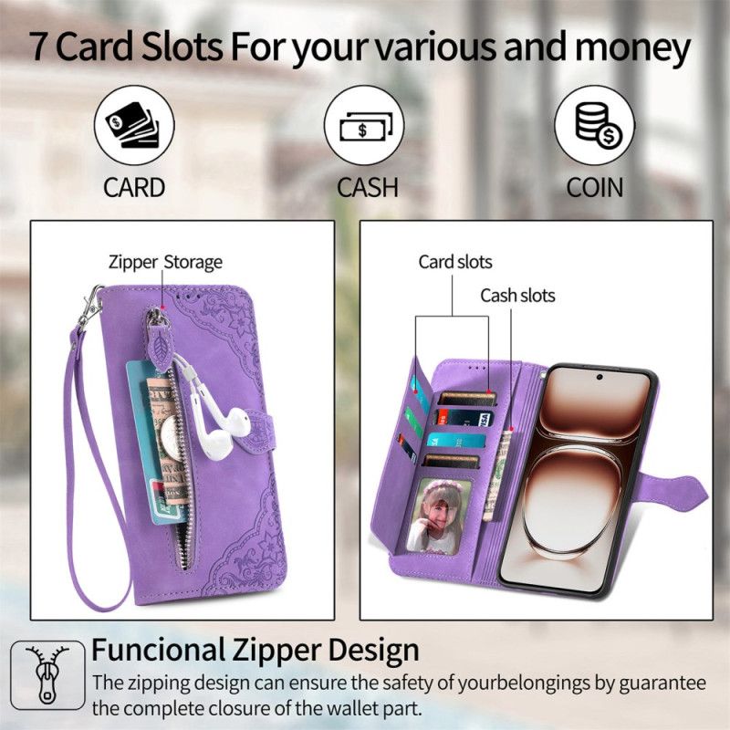 Lederhüllen Oneplus Nord 4 Handyhülle Spitzenmuster