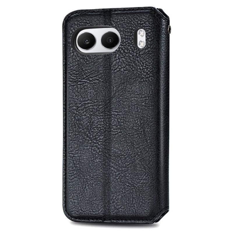 Lederhüllen Oneplus Nord 4 Handyhülle Wildlederoptik-bordüre