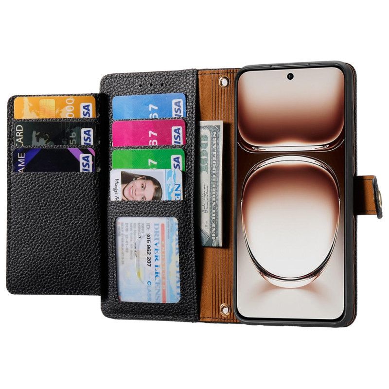 Lederhüllen Oneplus Nord 4 Rfid-schutzgeldbörse In Herzform