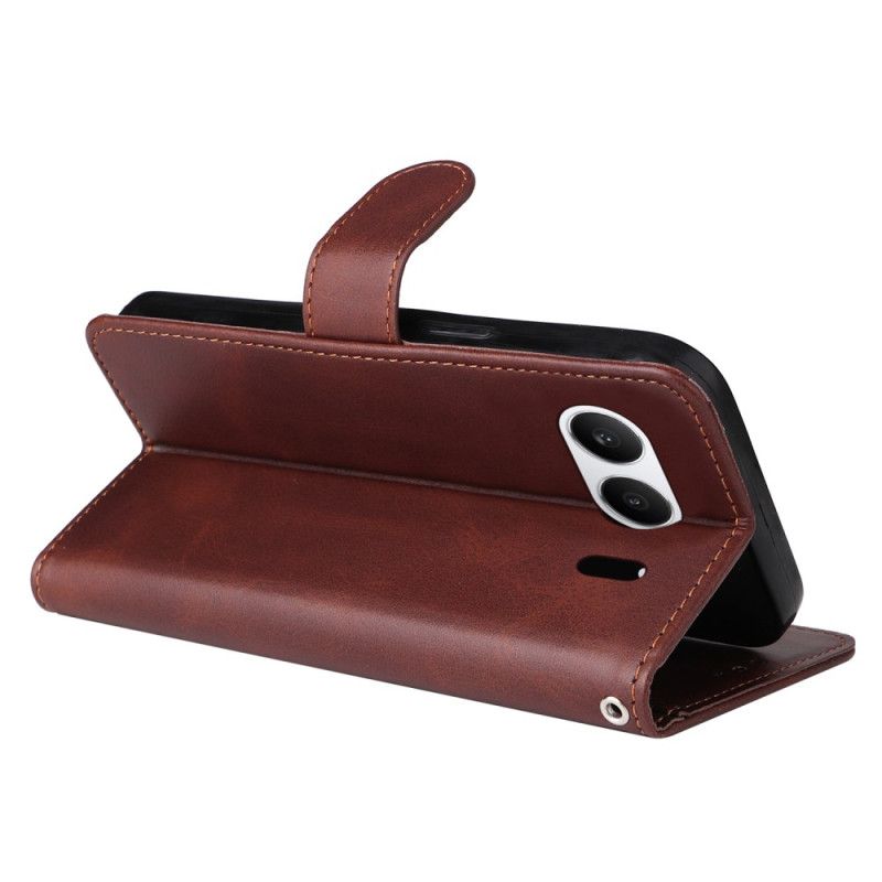 Lederhüllen Oneplus Nord 4 Schlichter Riemen Aus Kunstleder