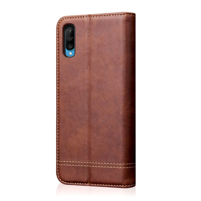 Flip Case Samsung Galaxy A70 Rot Ledereffekt Im Vintage-Design