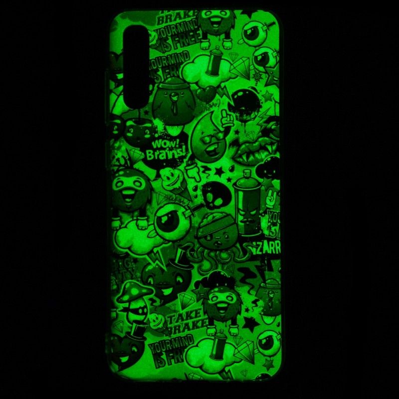 Hülle Samsung Galaxy A70 Fluoreszierender Wahnsinn