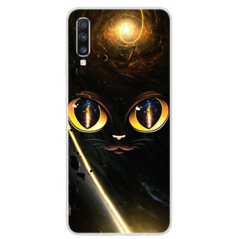 Hülle Samsung Galaxy A70 Galaxienkatze