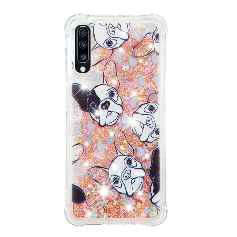 Hülle Samsung Galaxy A70 Herr Hundeglitter