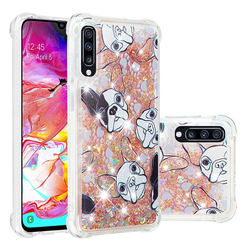 Hülle Samsung Galaxy A70 Herr Hundeglitter