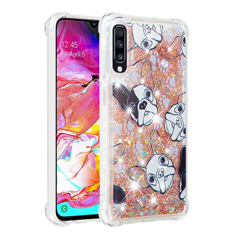 Hülle Samsung Galaxy A70 Herr Hundeglitter