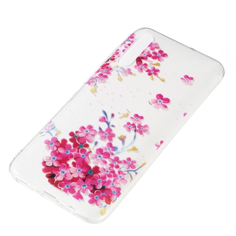 Hülle Samsung Galaxy A70 Kleiner Rosa Garten